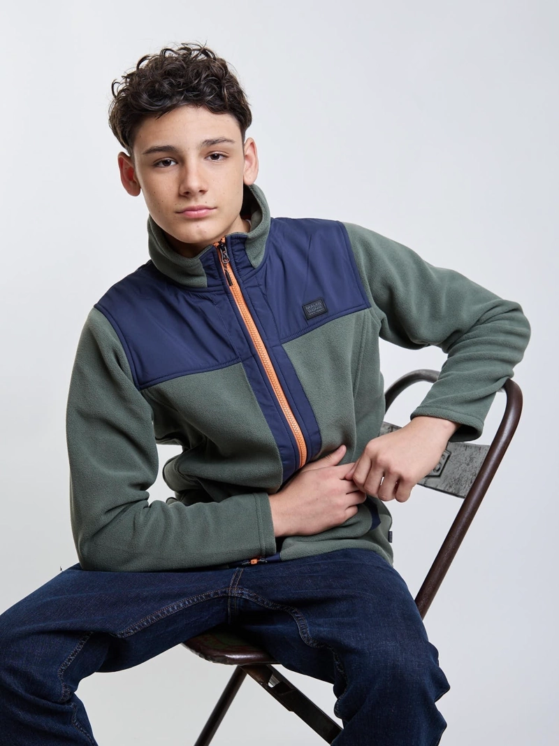 POLERON MICROPOLAR HIGHFOREST VERDE INFANTIL MAUI AND SONS - 8