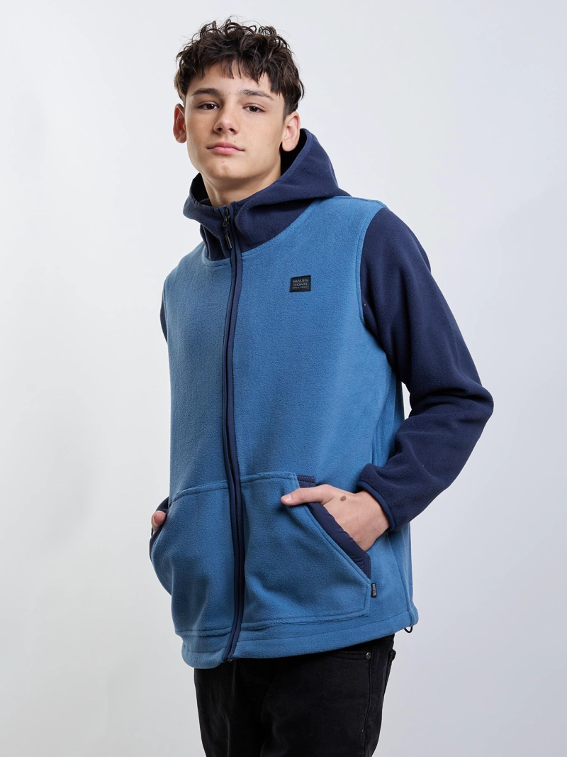 POLERON MICROPOLAR SEABORN AZUL INFANTIL MAUI AND SONS - 7