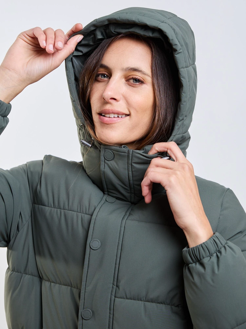 PARKA EVENING SAND VERDE MUJER MAUI AND SONS - 4