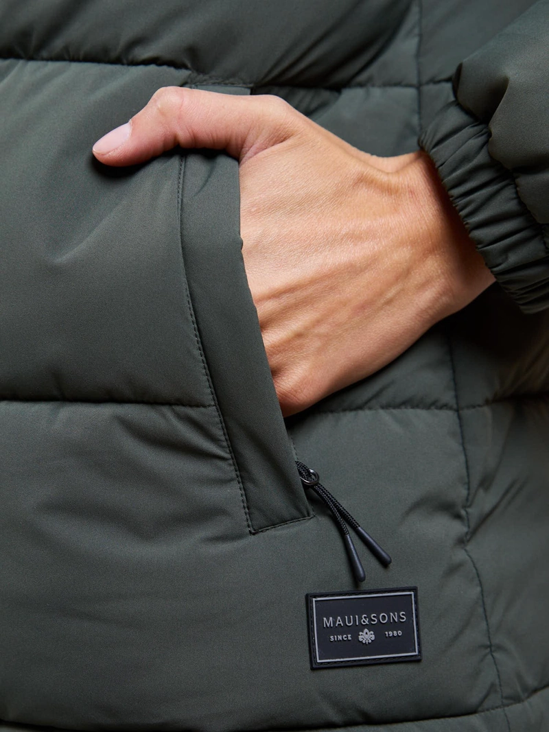 PARKA EVENING SAND VERDE MUJER MAUI AND SONS - 6