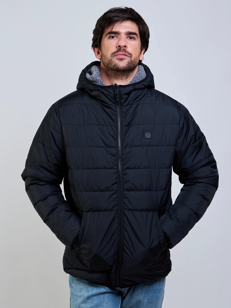 PARKA REVERSIBLE FLUX NEGRO HOMBRE MAUI AND SONS - 1