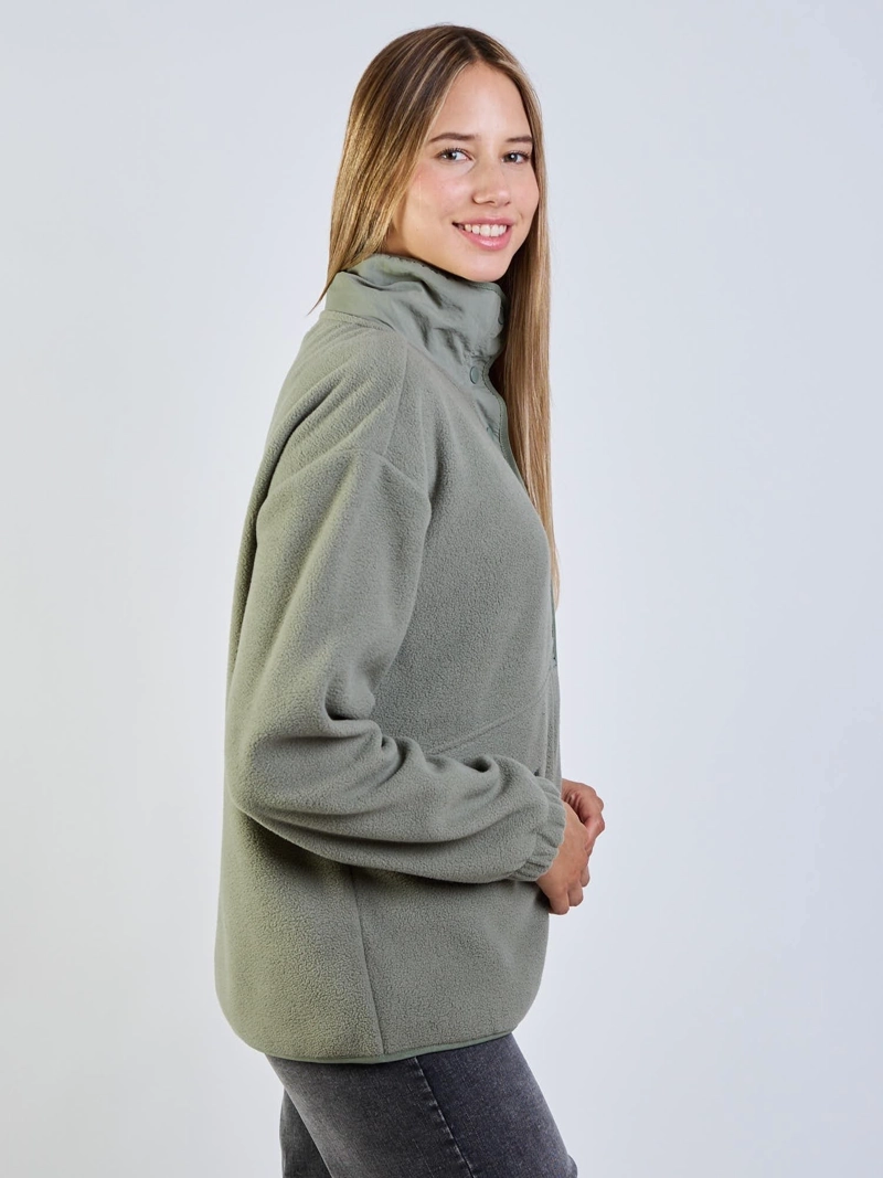 POLERON POLAR SILVER GREEN VERDE MUJER MAUI AND SONS - 7