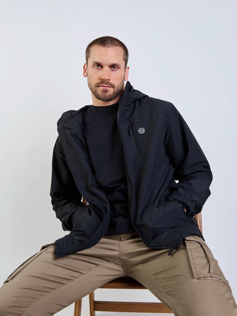 CORTAVIENTO DARK SWELL NEGRO HOMBRE RUSTY - 7