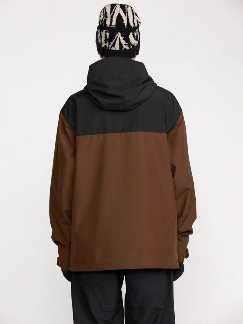 PARKA SNOW BUCKTHREEEIGHTY BROWN CAFE  HOMBRE VOLCOM - 2