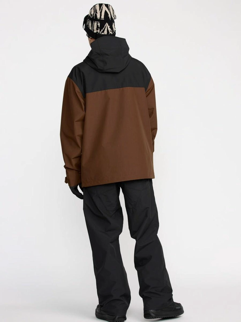PARKA SNOW BUCKTHREEEIGHTY BROWN CAFE  HOMBRE VOLCOM - 5