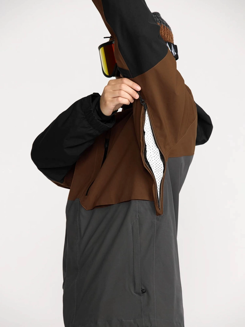 PARKA SNOW RNGE STRETCH 30K BROWN CAFE  HOMBRE VOLCOM - 6