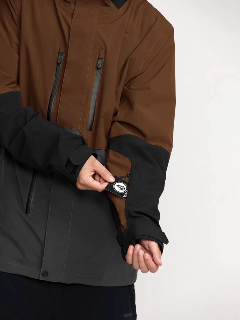 PARKA SNOW RNGE STRETCH 30K BROWN CAFE  HOMBRE VOLCOM - 7