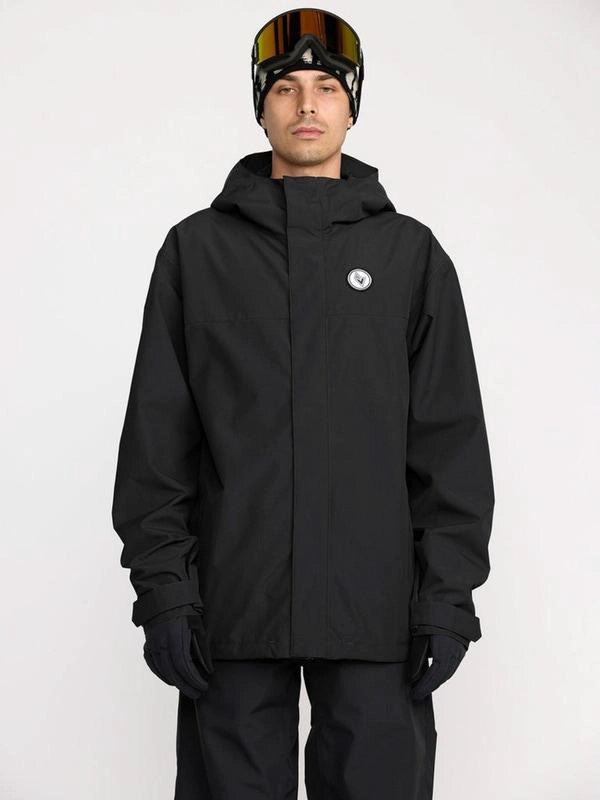 PARKA SNOW BUCKTHREEEIGHTY BLACK NEGRO HOMBRE VOLCOM - 1