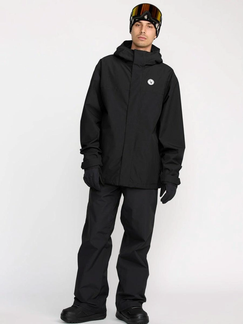 PARKA SNOW BUCKTHREEEIGHTY BLACK NEGRO HOMBRE VOLCOM - 3