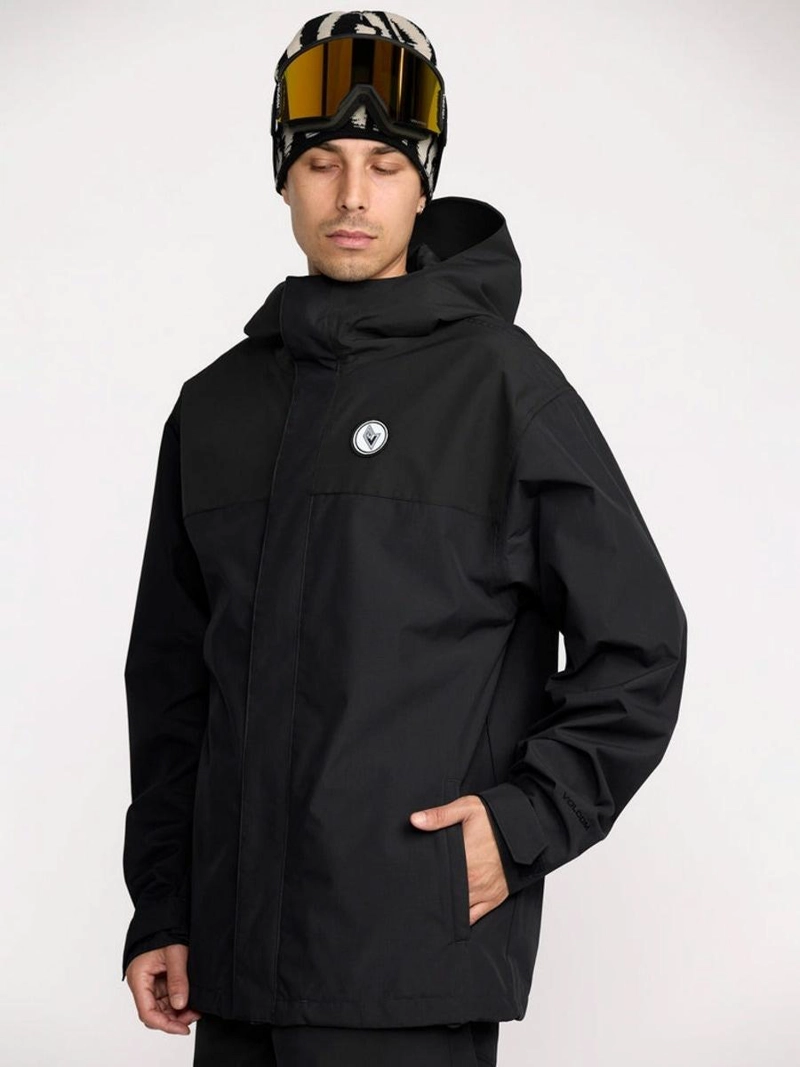 PARKA SNOW BUCKTHREEEIGHTY BLACK NEGRO HOMBRE VOLCOM - 5