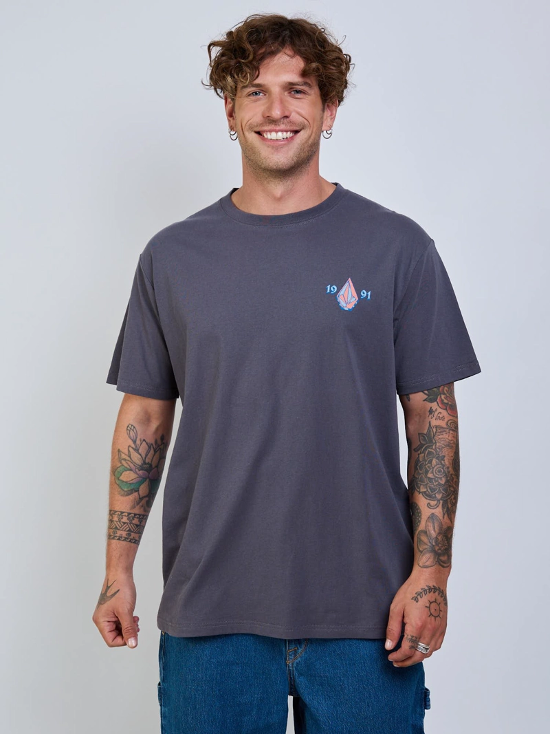 POLERA MC COUNTERTOP GRIS HOMBRE VOLCOM - 1