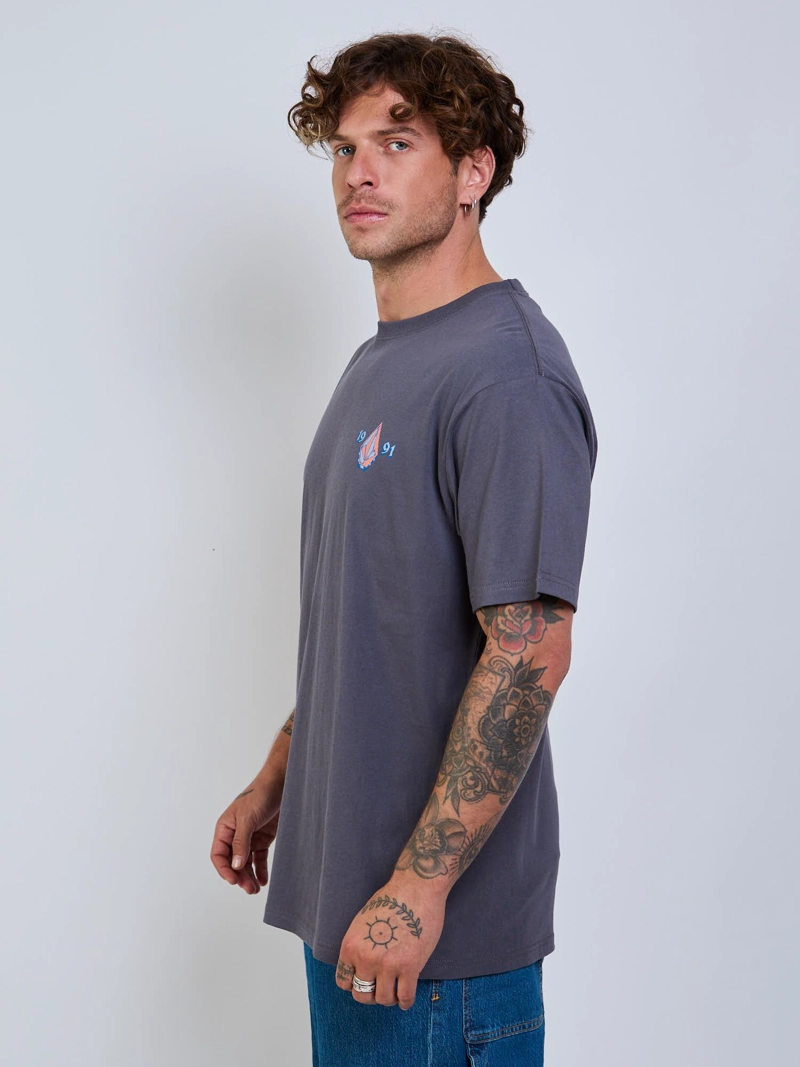 POLERA MC COUNTERTOP GRIS HOMBRE VOLCOM - 3