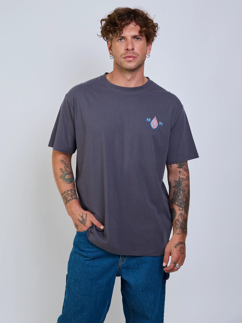 POLERA MC COUNTERTOP GRIS HOMBRE VOLCOM - 6