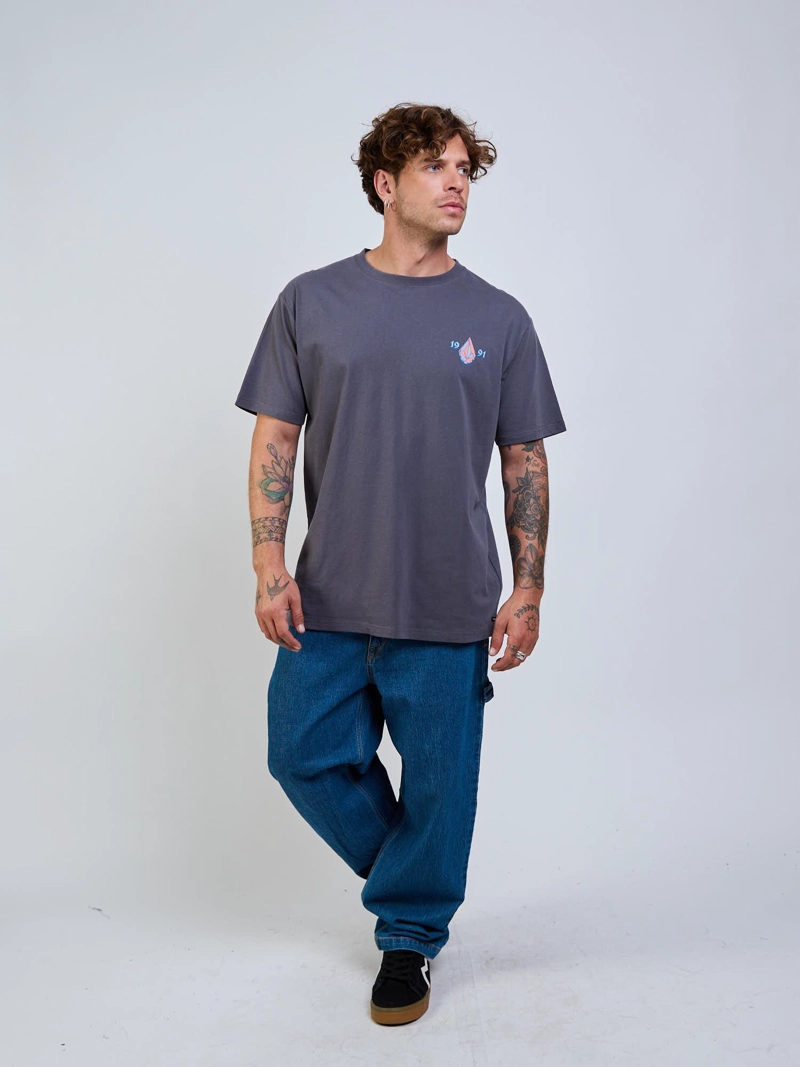 POLERA MC COUNTERTOP GRIS HOMBRE VOLCOM - 7