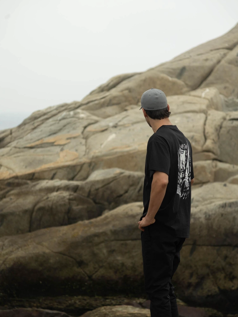 POLERA MC KUN N RIP NEGRO HOMBRE VOLCOM - 1