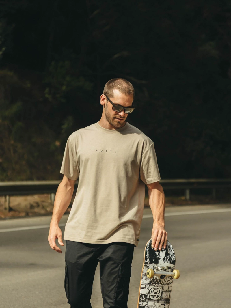 POLERA MC RUSTY.TXT BEIGE HOMBRE RUSTY - 1
