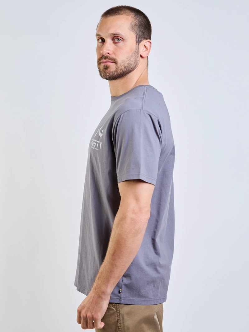 POLERA MC LEAF GRIS HOMBRE RUSTY - 3