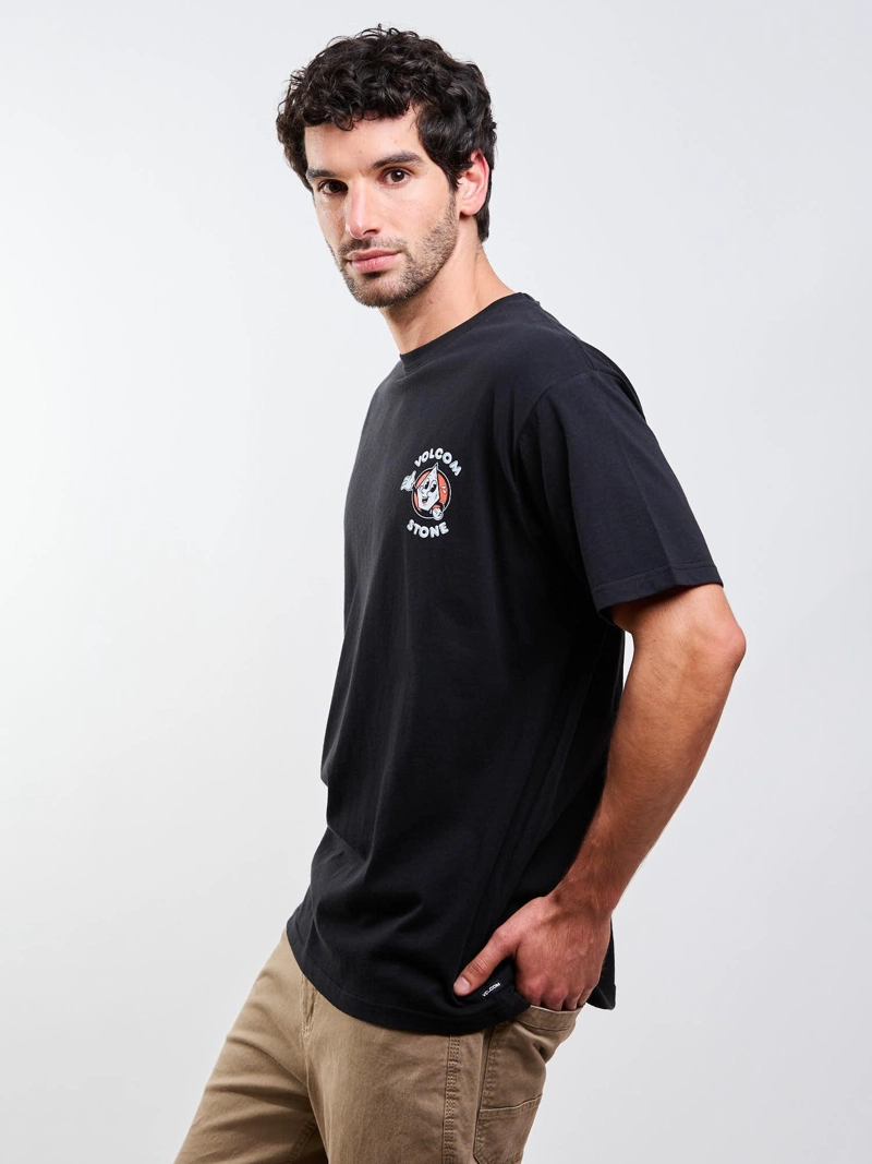 POLERA MC MISTESTONE NEGRO HOMBRE VOLCOM - 3