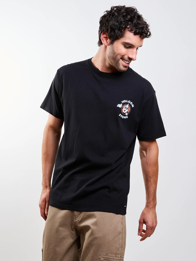POLERA MC MISTESTONE NEGRO HOMBRE VOLCOM - 5