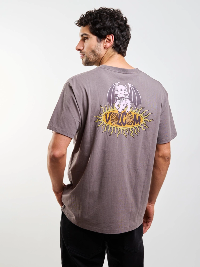 POLERA MC CIRCLE STONE CAFE  HOMBRE VOLCOM - 4