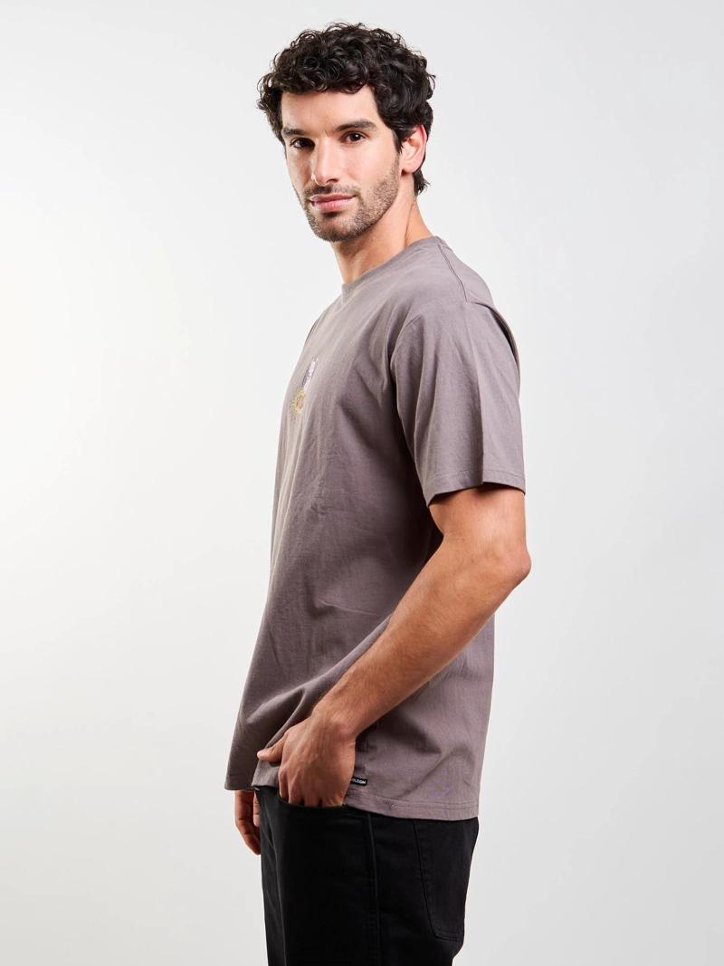POLERA MC CIRCLE STONE CAFE  HOMBRE VOLCOM - 5