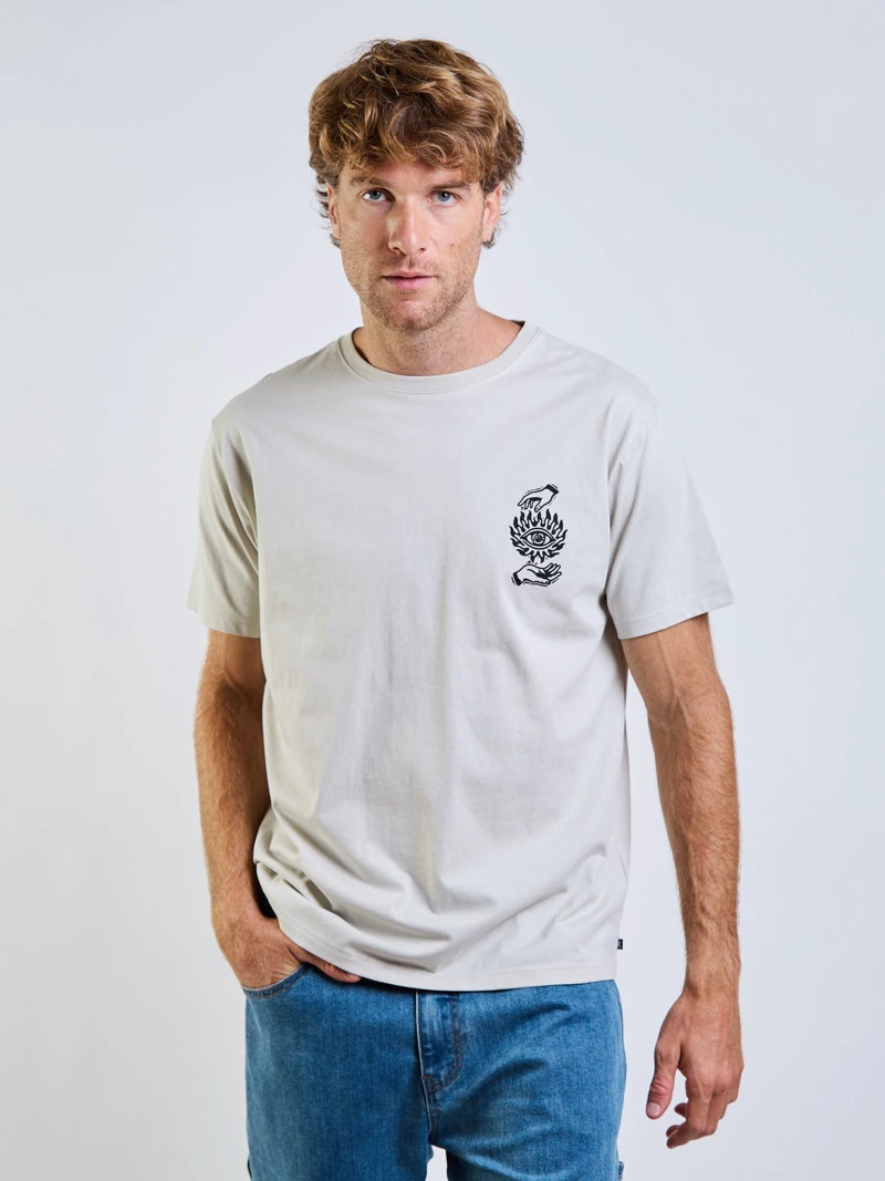 POLERA MC ABDUCTED BEIGE HOMBRE RUSTY - 3