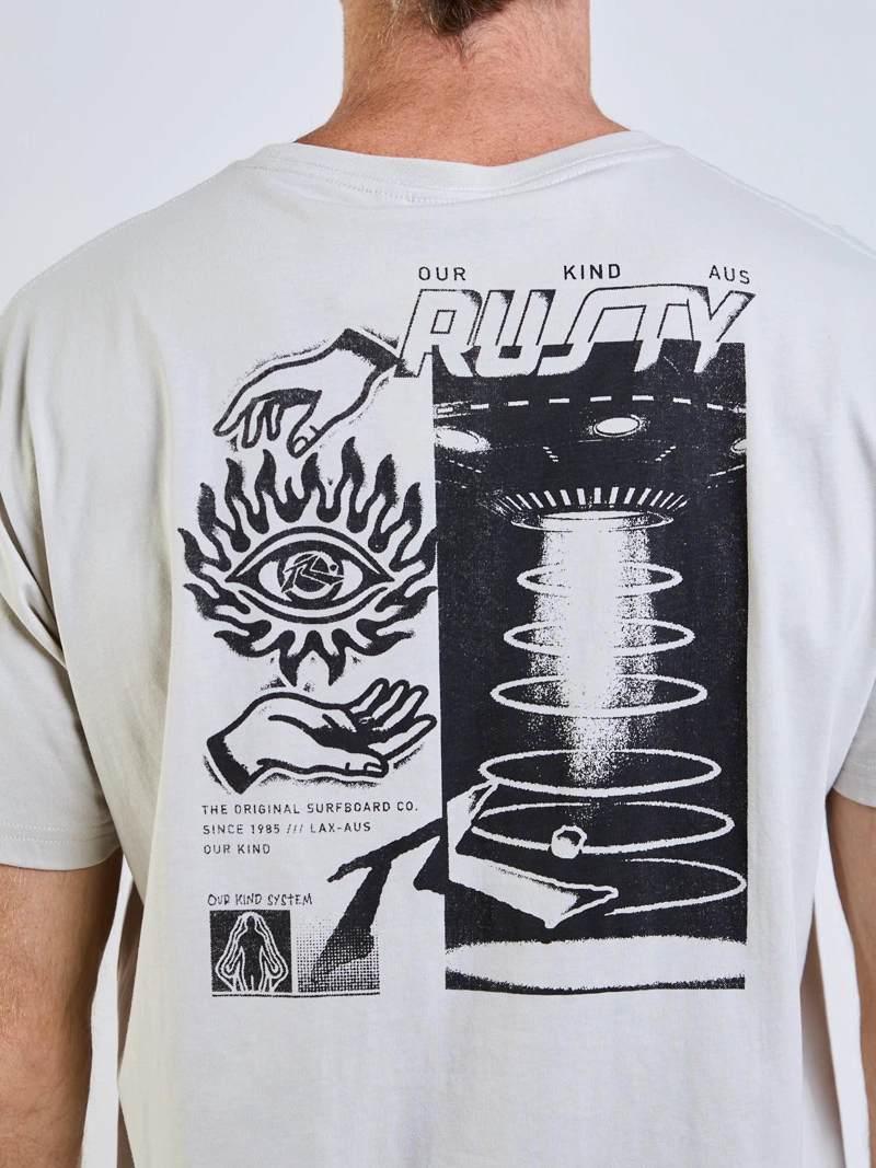 POLERA MC ABDUCTED BEIGE HOMBRE RUSTY - 6