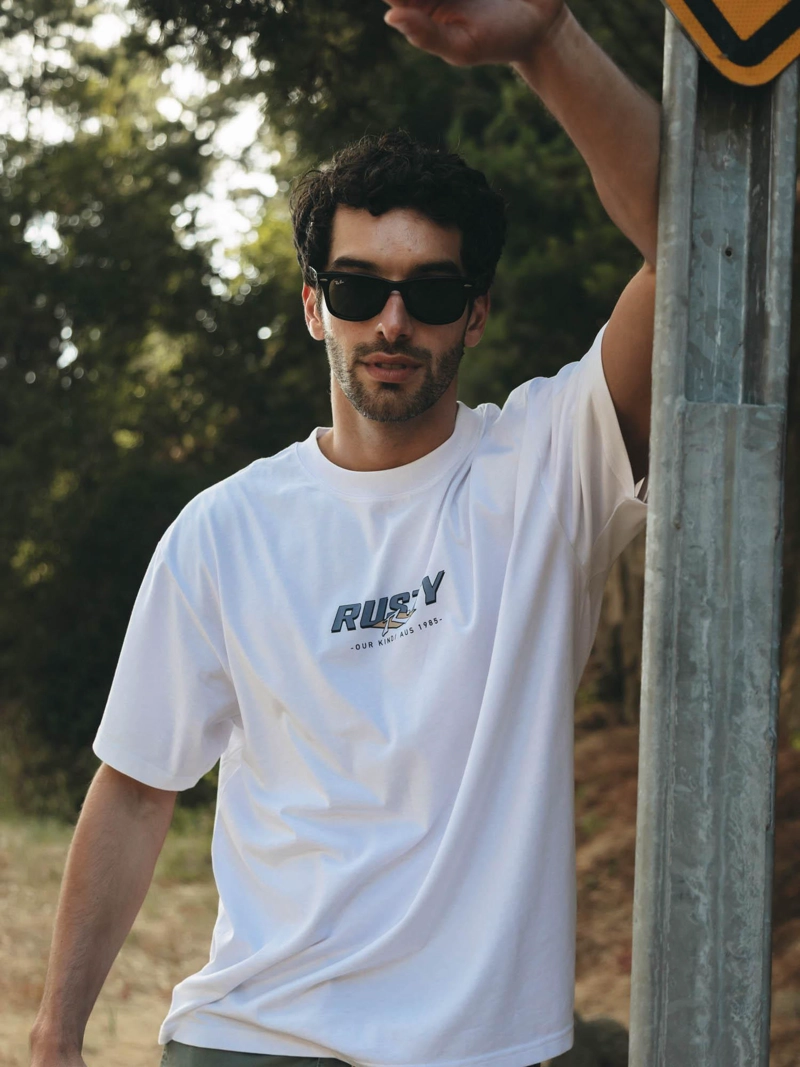 POLERA MC DOUBLE OR QUITS BLANCO HOMBRE RUSTY - 2