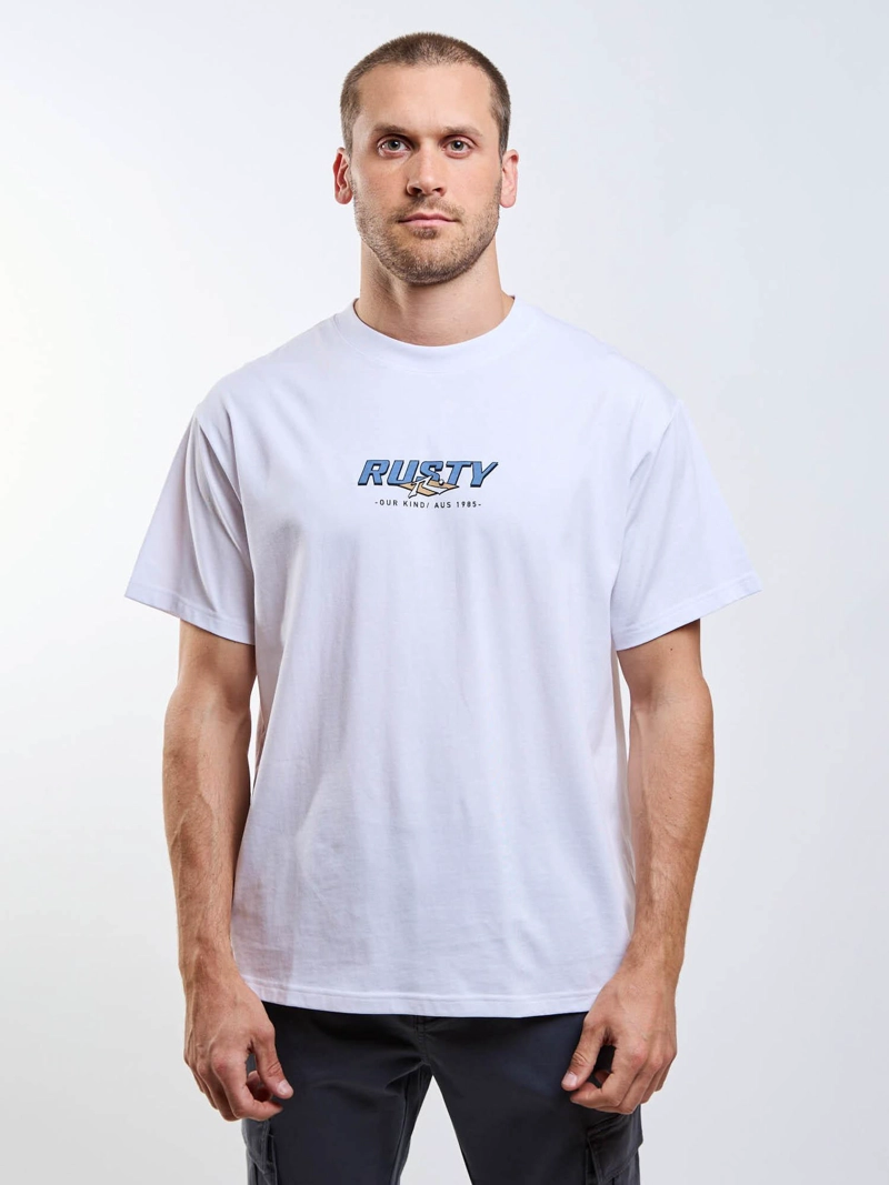 POLERA MC DOUBLE OR QUITS BLANCO HOMBRE RUSTY - 4