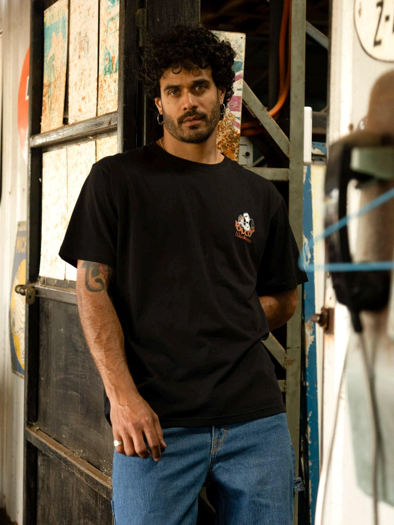 POLERA MC GRINDIT WORKWEAR NEGRO HOMBRE VOLCOM - 1