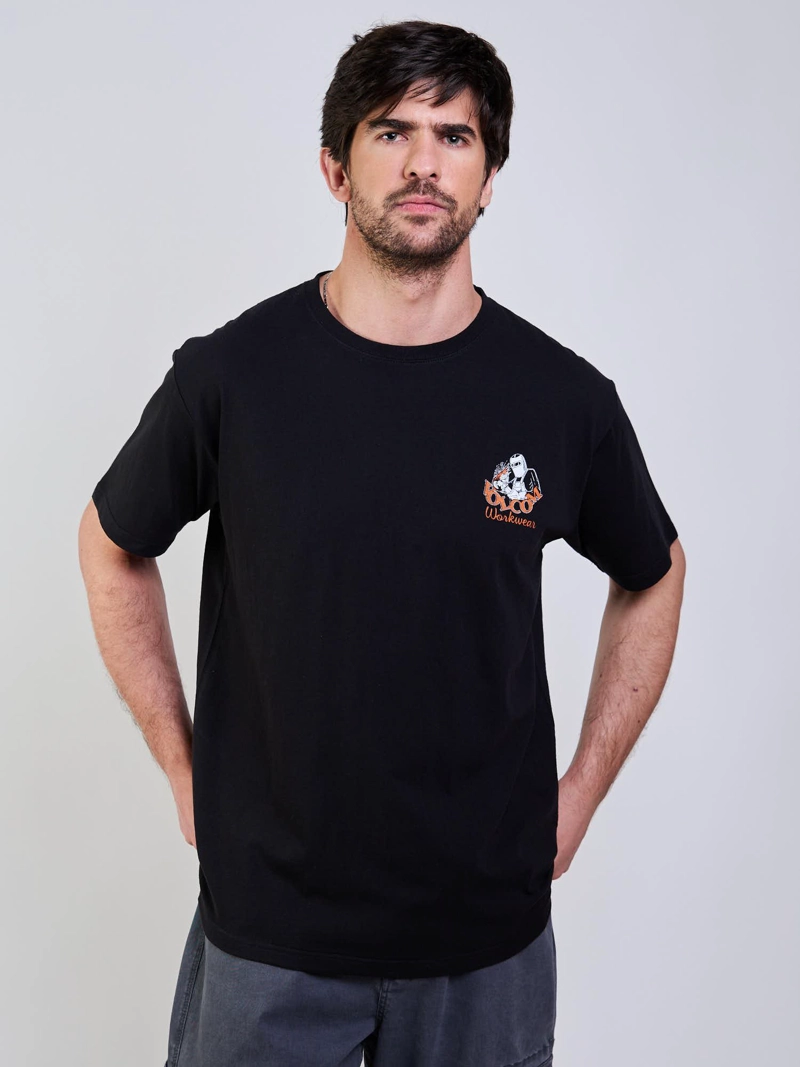 POLERA MC GRINDIT WORKWEAR NEGRO HOMBRE VOLCOM - 4
