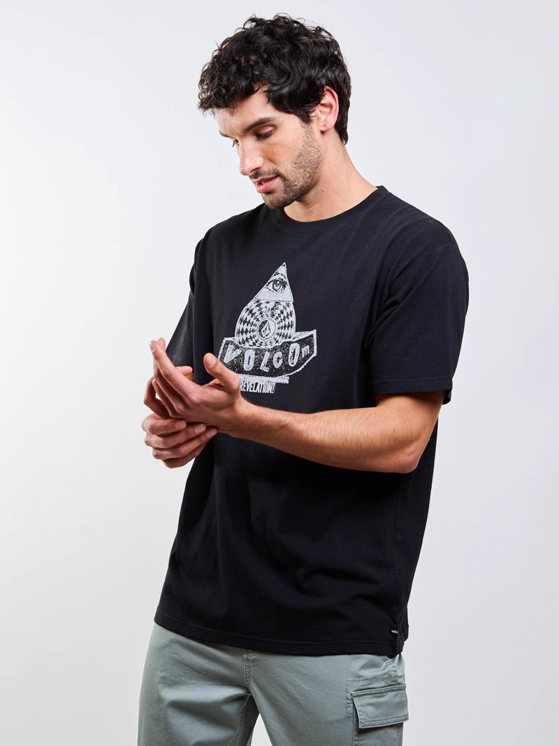 POLERA MC POVJ REVELATION NEGRO HOMBRE VOLCOM - 5