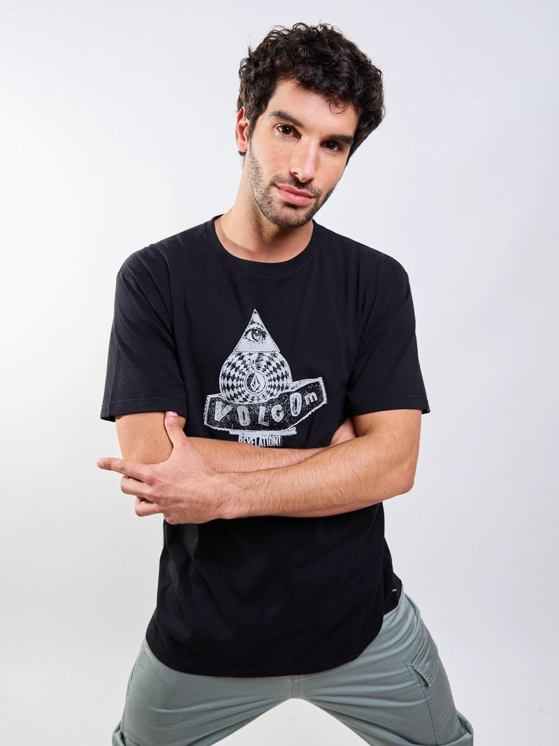 POLERA MC POVJ REVELATION NEGRO HOMBRE VOLCOM - 6