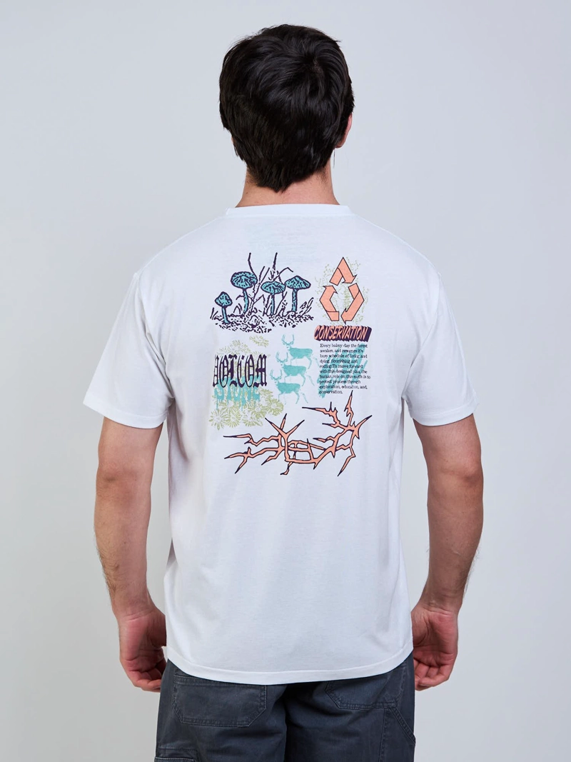 POLERA MC CONSERVE BLANCO HOMBRE VOLCOM - 4