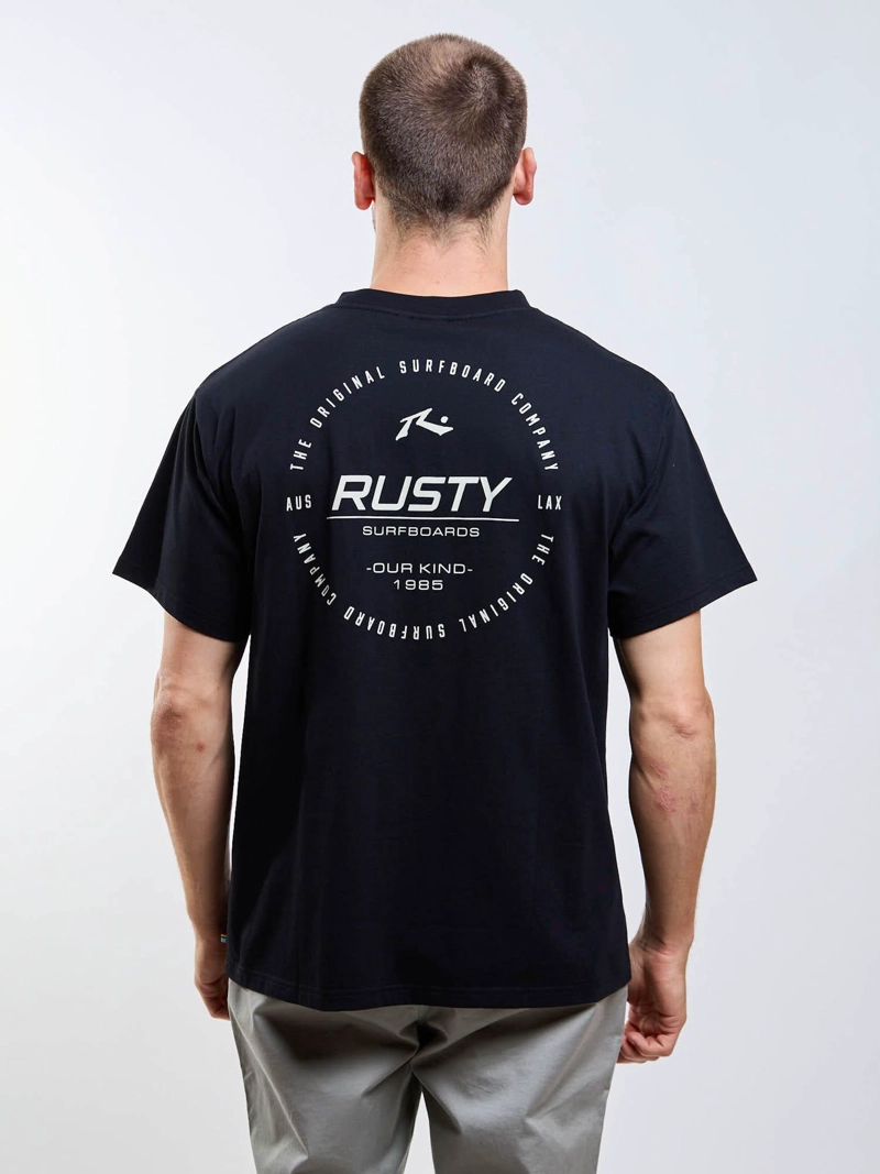 POLERA MC SEAL OUR KIND NEGRO HOMBRE RUSTY - 2