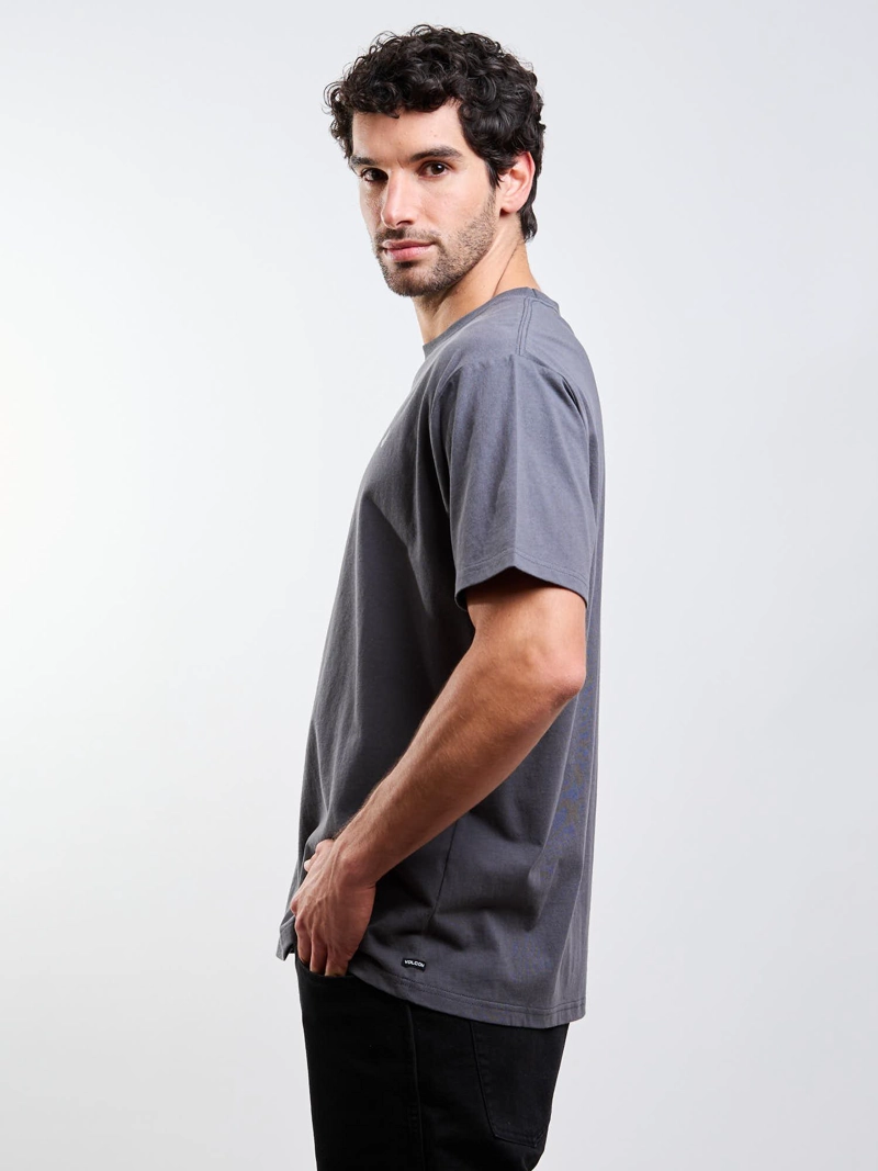 POLERA MC STONEBLANKS BSC GRIS HOMBRE VOLCOM - 3