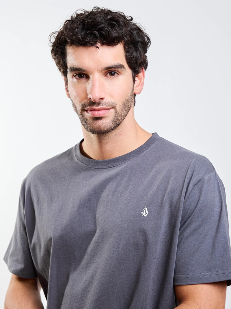 POLERA MC STONEBLANKS BSC GRIS HOMBRE VOLCOM - 4