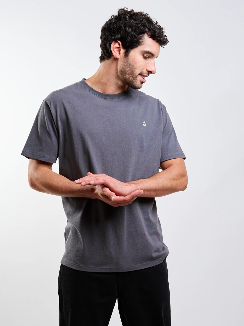 POLERA MC STONEBLANKS BSC GRIS HOMBRE VOLCOM - 5