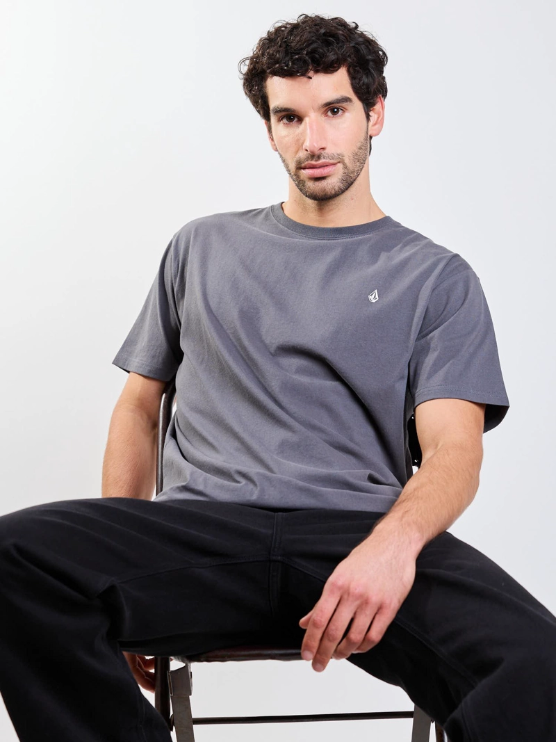 POLERA MC STONEBLANKS BSC GRIS HOMBRE VOLCOM - 6