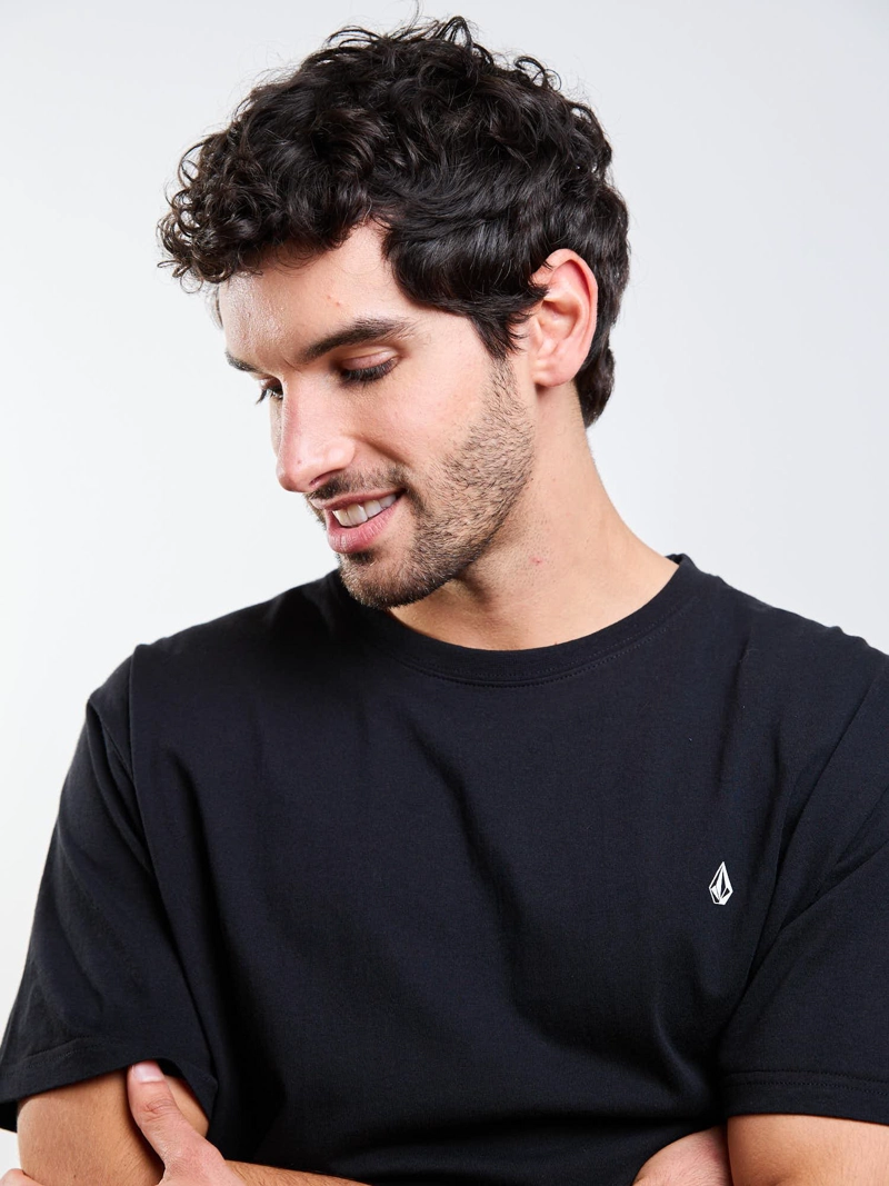 POLERA MC STONEBLANKS BSC NEGRO HOMBRE VOLCOM - 7