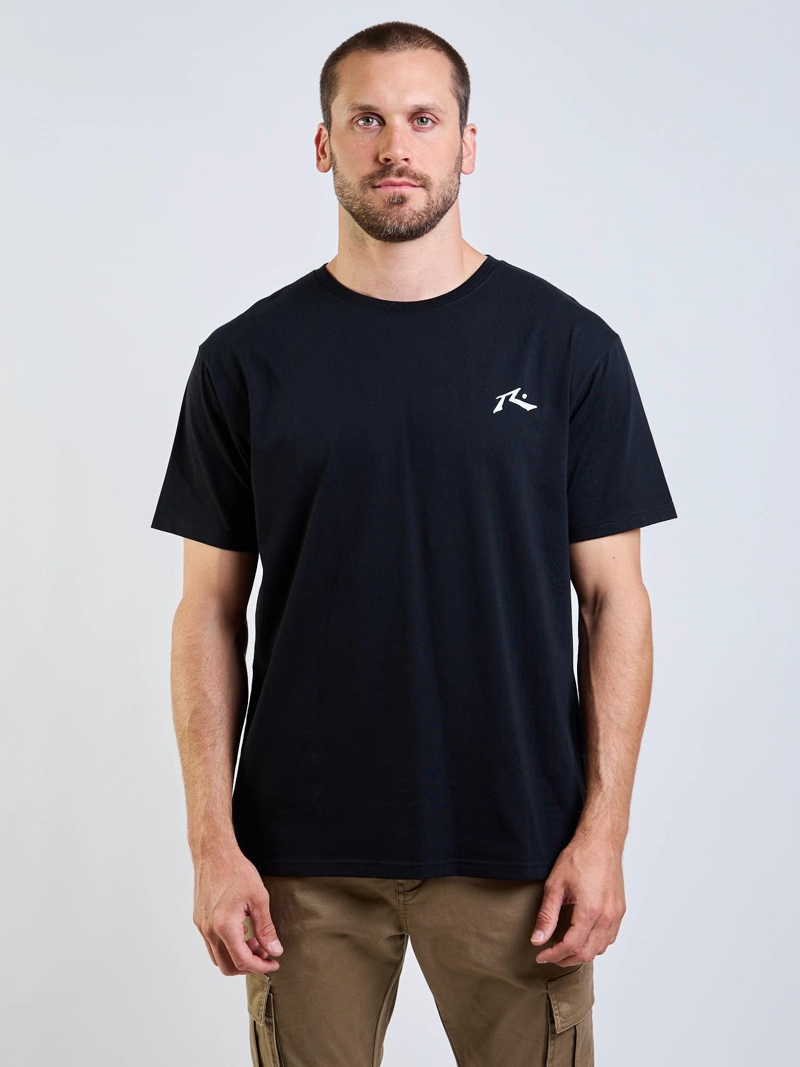 POLERA MC TINY R LOGO NEGRO HOMBRE RUSTY - 1