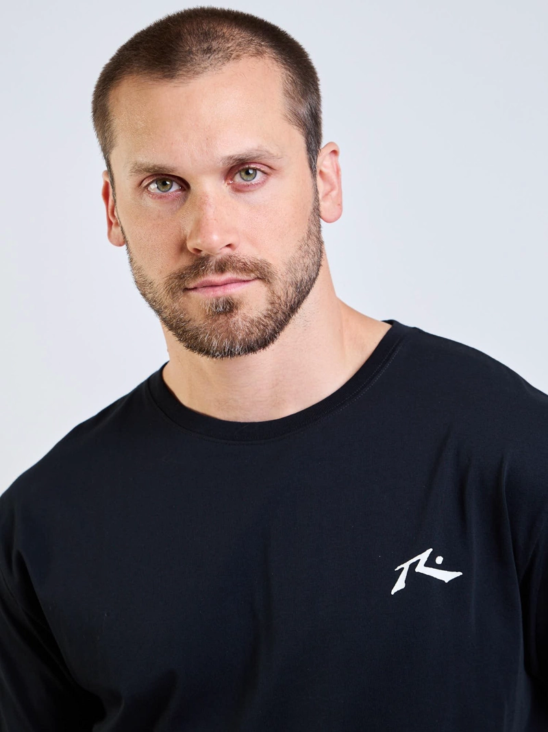POLERA MC TINY R LOGO NEGRO HOMBRE RUSTY - 4