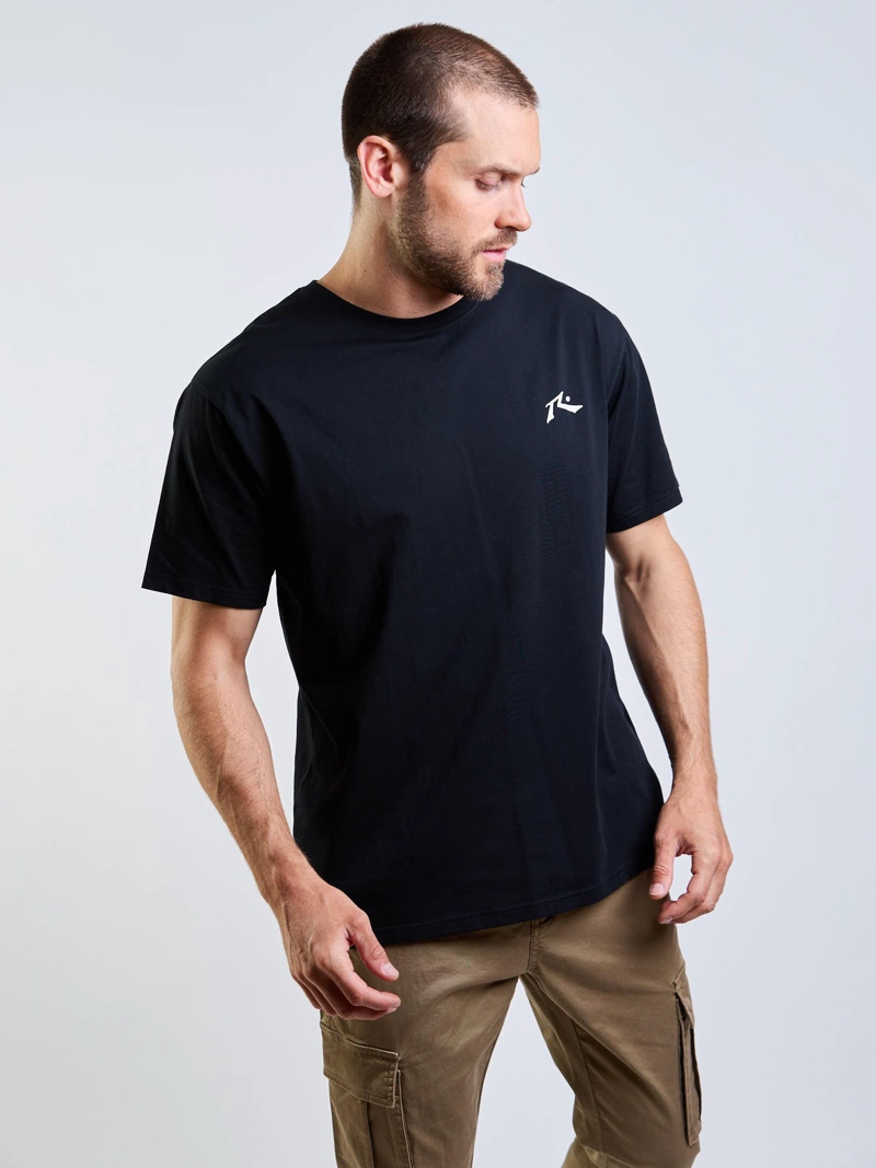 POLERA MC TINY R LOGO NEGRO HOMBRE RUSTY - 5