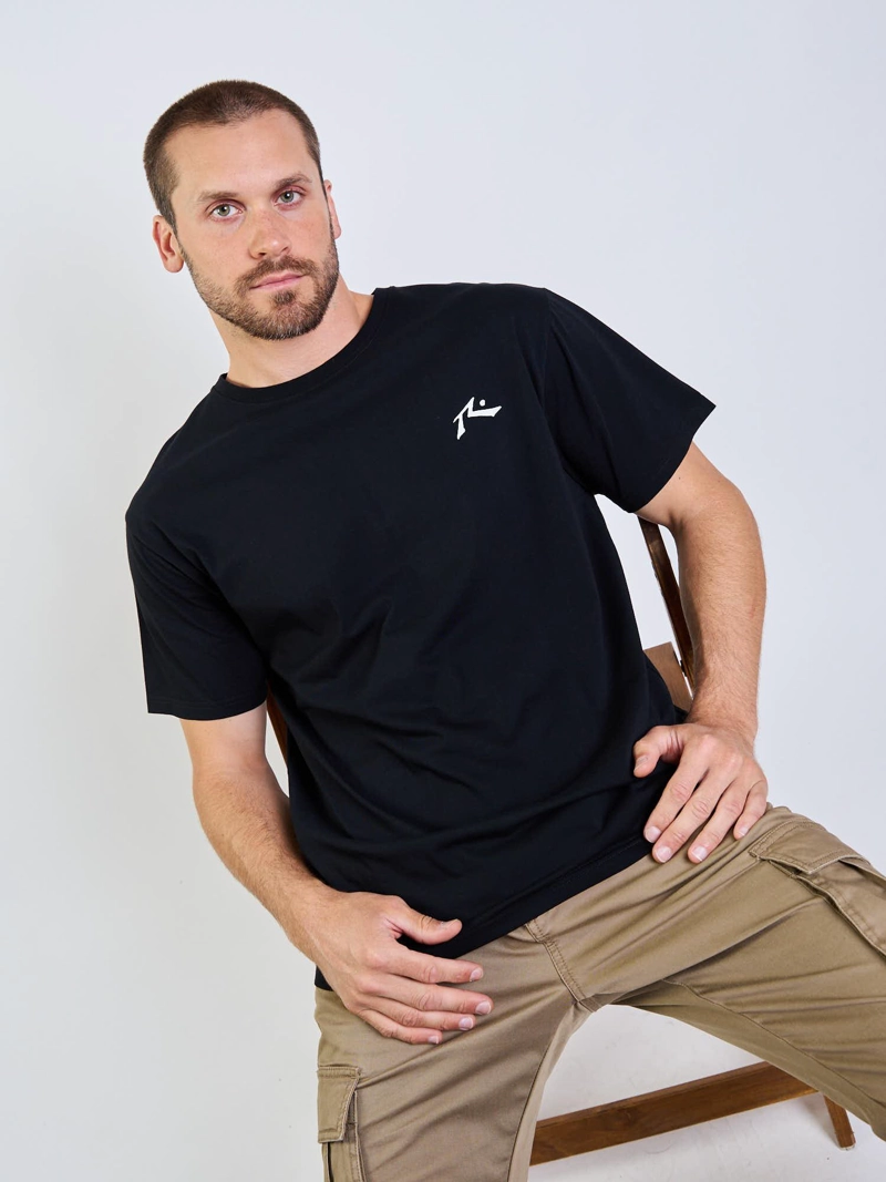 POLERA MC TINY R LOGO NEGRO HOMBRE RUSTY - 6
