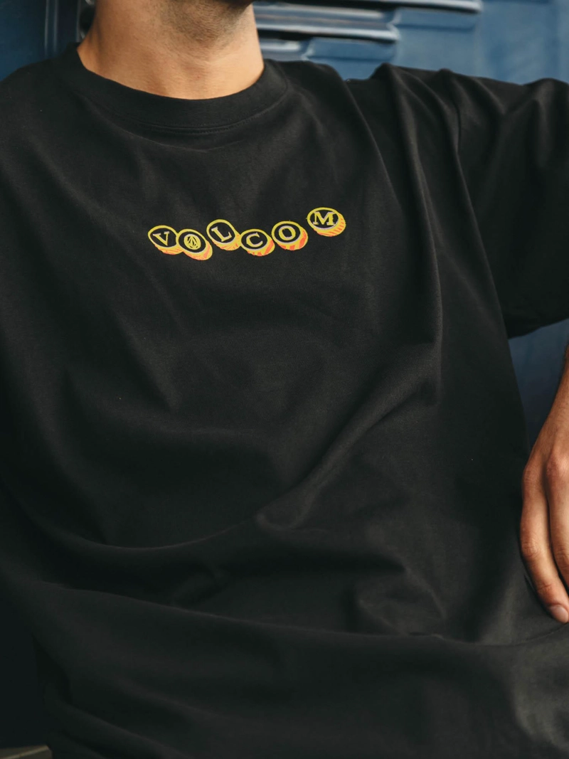 POLERA MC VEEVO NEGRO HOMBRE VOLCOM - 3