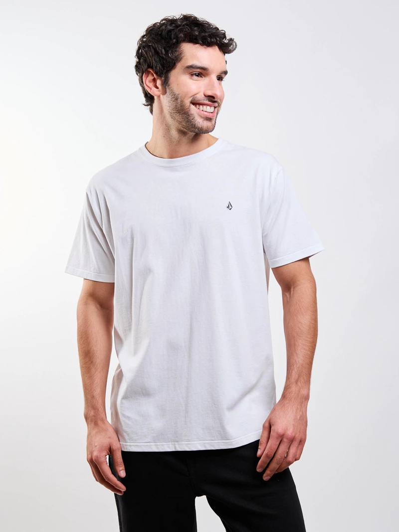 POLERA MC STONEBLANKS BSC BLANCO HOMBRE VOLCOM - 4