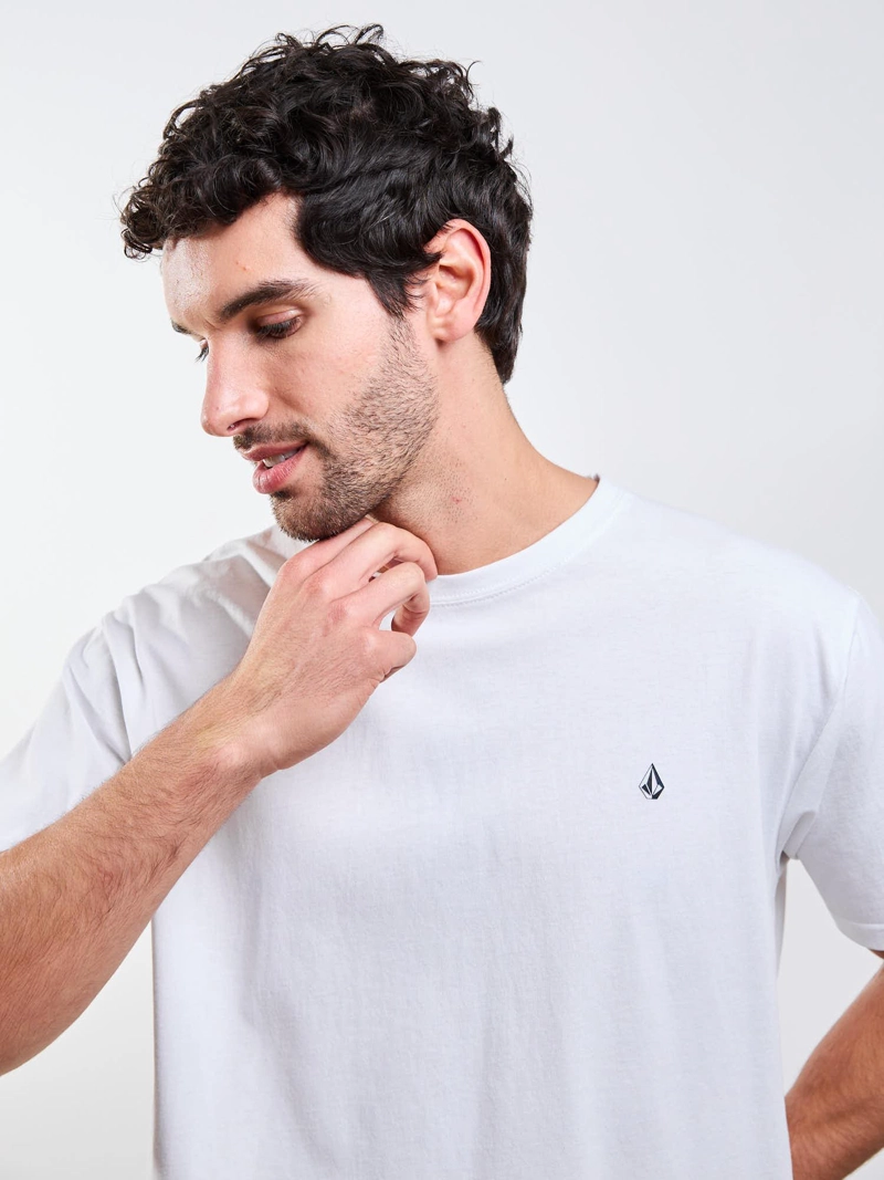 POLERA MC STONEBLANKS BSC BLANCO HOMBRE VOLCOM - 7