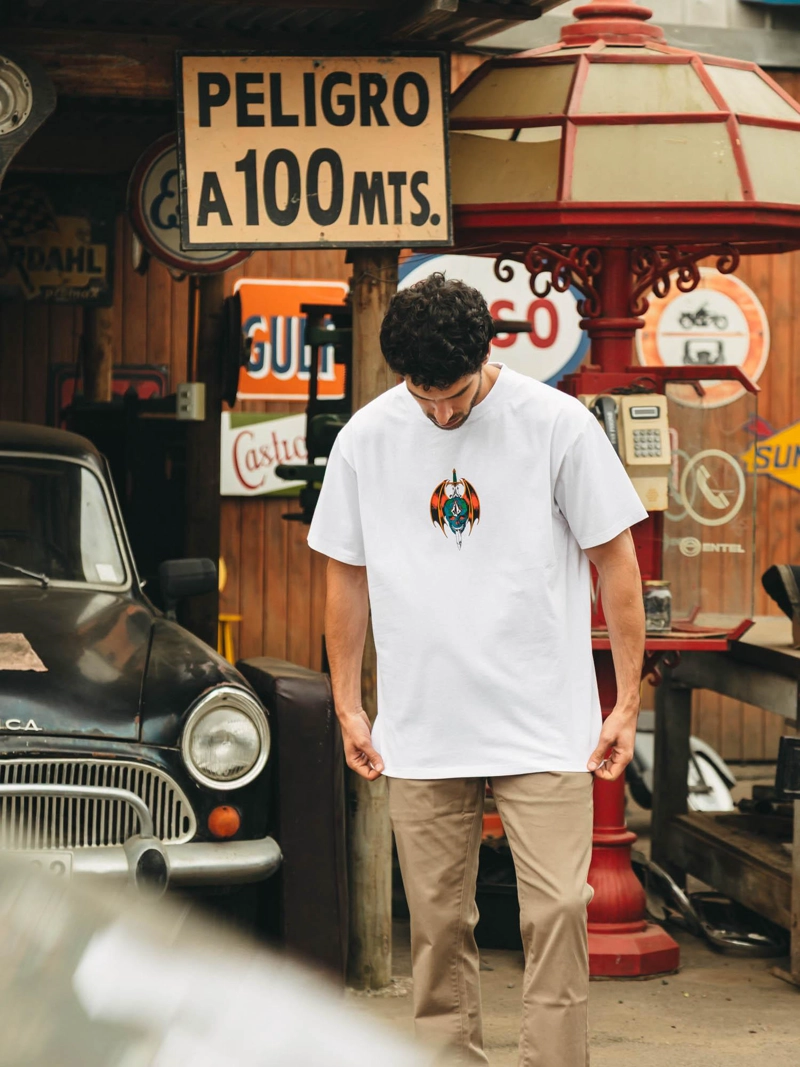 POLERA MC SNEER BLANCO HOMBRE VOLCOM - 1
