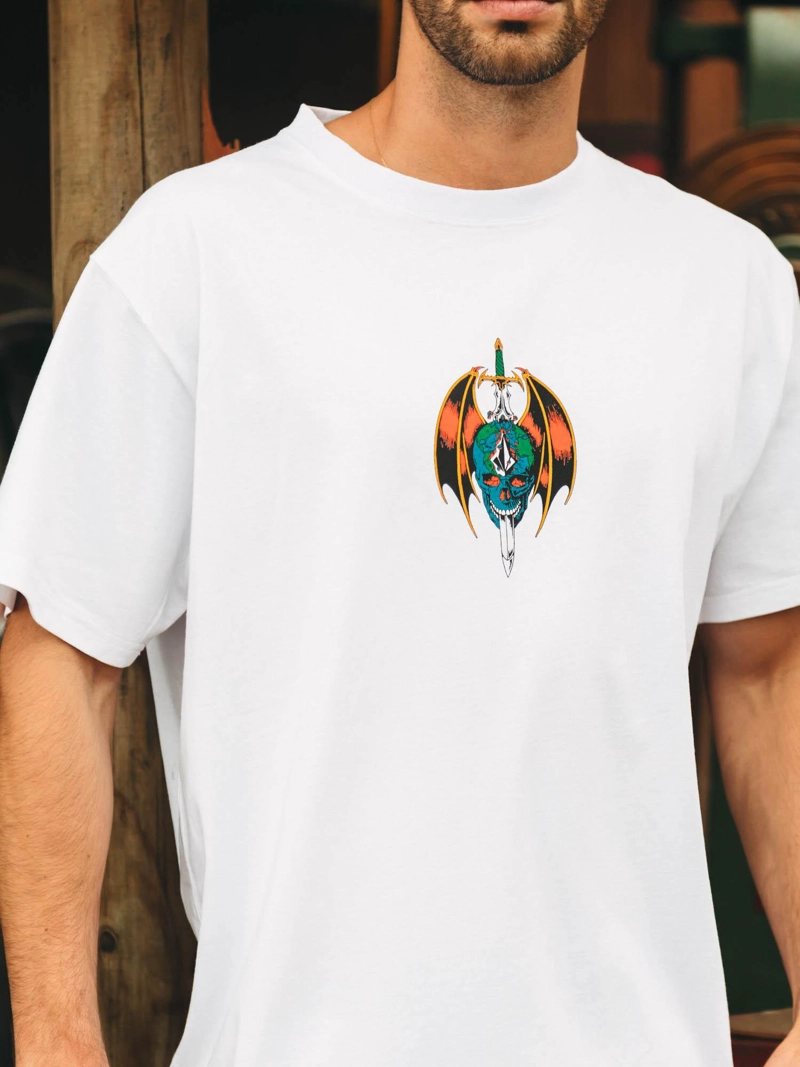 POLERA MC SNEER BLANCO HOMBRE VOLCOM - 3