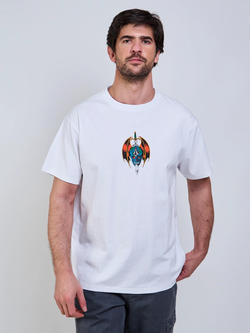 POLERA MC SNEER BLANCO HOMBRE VOLCOM - 5
